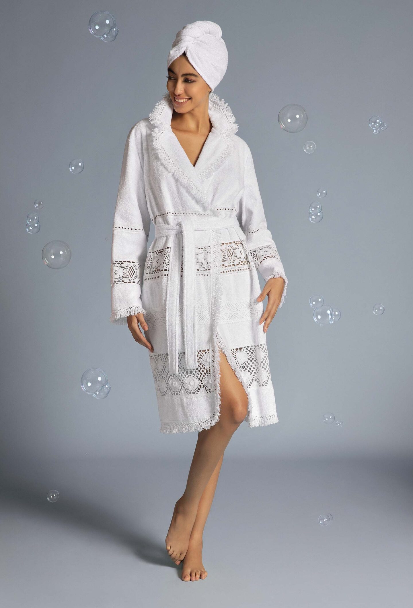 Халат Multipizzo Luna di giorno (White)