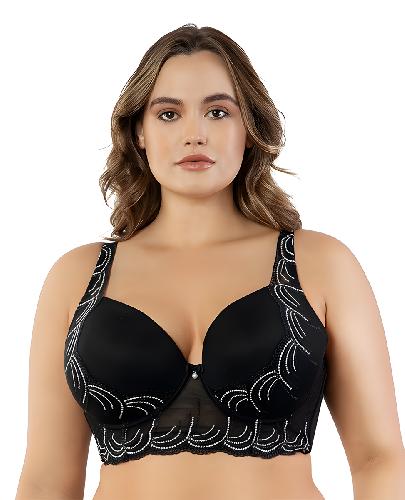 полукорсет parfait с твердой чашкой pearl (black) bust-club.com