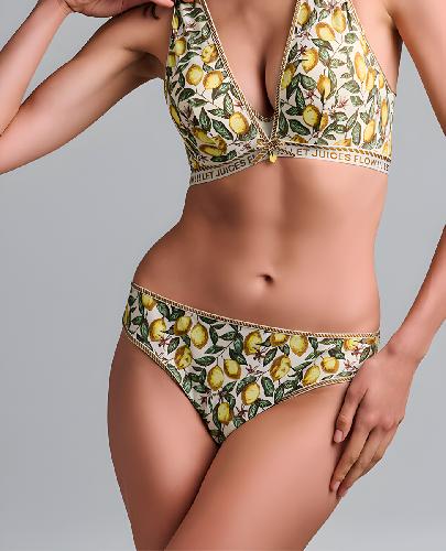 трусы танга с бабочкой marlies dekkers mambo (lemon) bust-club.com