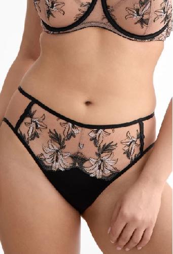 трусы танга ewa bien salma (beige and black) bust-club.com