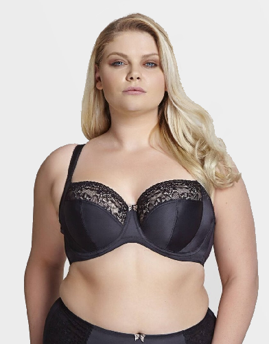 бюстгальтер с мягкой чашкой panache chi chi balconnet (black) bust-club.com