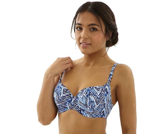 верх купальника  panache suki balconnet (indigo/white) bust-club.com
