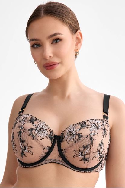 Бюстгальтер с мягкой чашкой Ewa Bien Salma (Beige and Black)