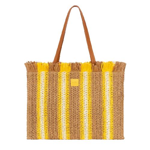 сумка biffoli paglia sfrangiata yellow bust-club.com