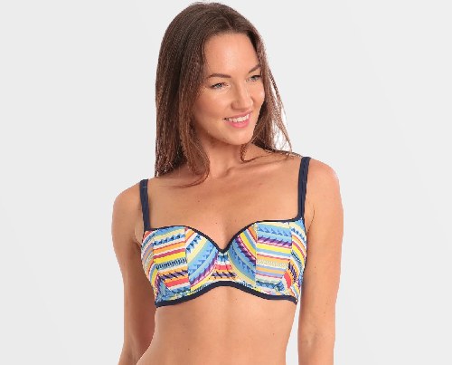 верх купальника panache aspen padded balconette (multi stripe) bust-club.com