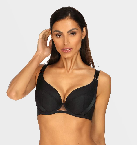 бюстгальтер с уплотненной чашкой ewa bien pryma push up (black) bust-club.com