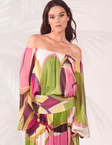 b-kini mima блуза seventy (fuxia) bust-club.com