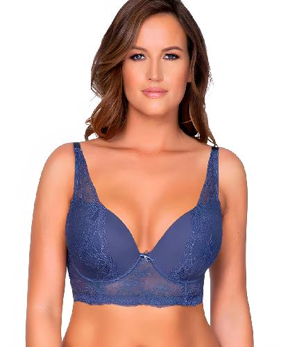 бюстгальтер parfait sandrine plunge longline bra (french blue) bust-club.com