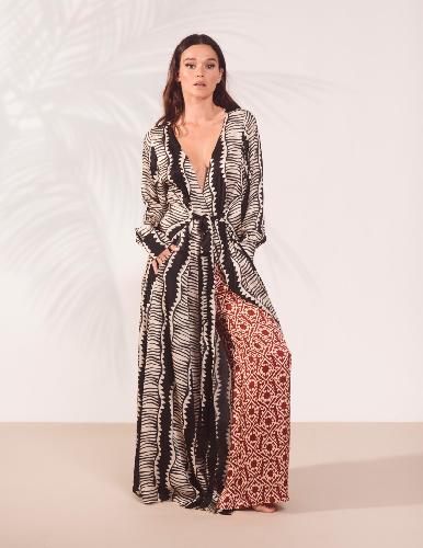 b-kini mima туника portafoglio lungo (onde nero) bust-club.com