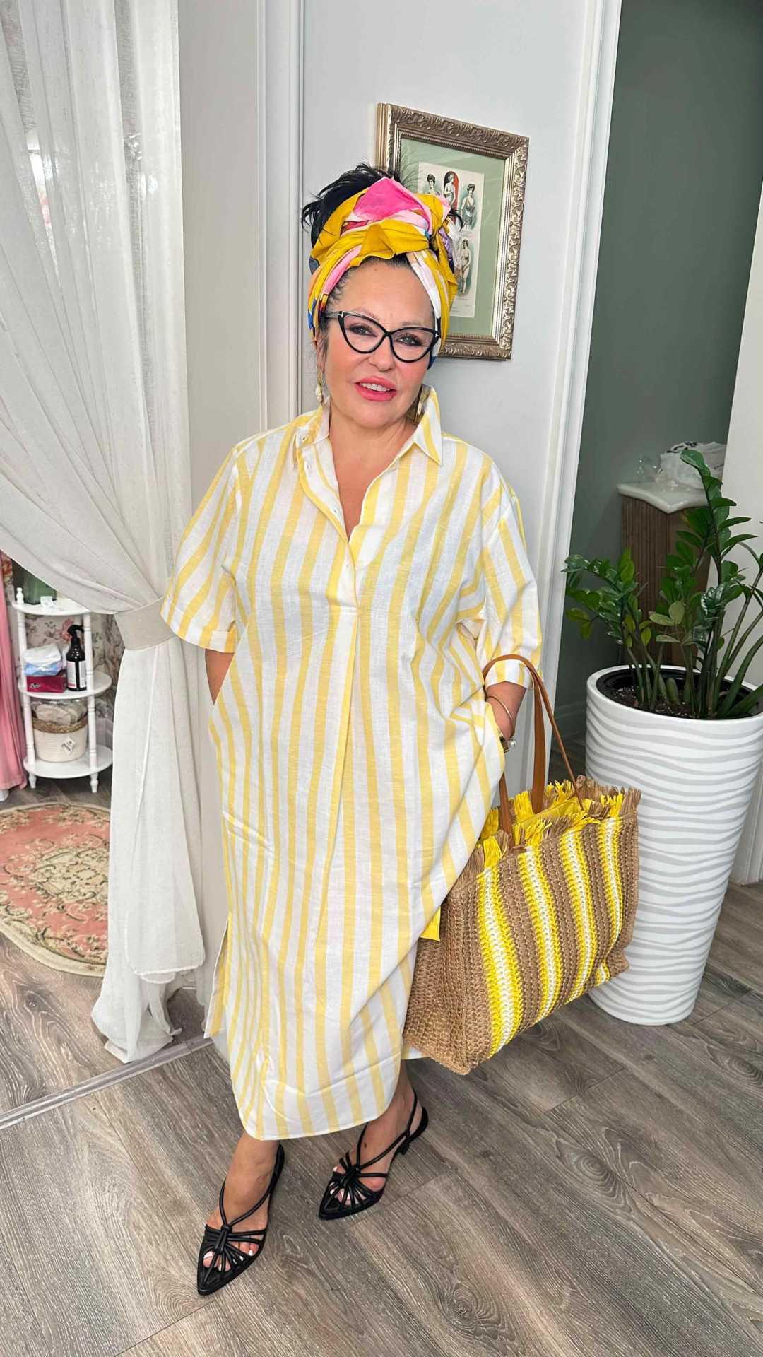 Платье Pluto Lorena (Yellow stripes)