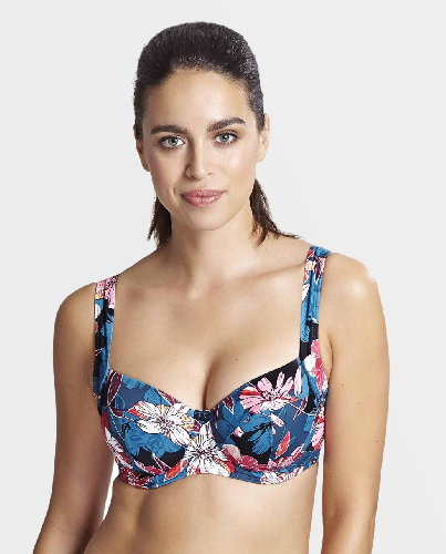 верх купальника panache anya riva print (blue/floral) bust-club.com