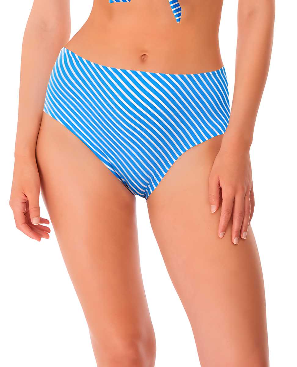 Низ купальника с высокой посадкой Freya Beach Hut (Blue/White)