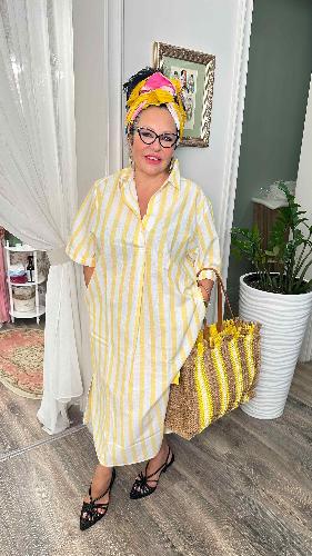 платье pluto lorena (yellow stripes) bust-club.com