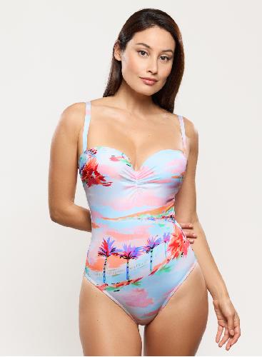 слитный купальник empreinte croisette (multicolor) bust-club.com