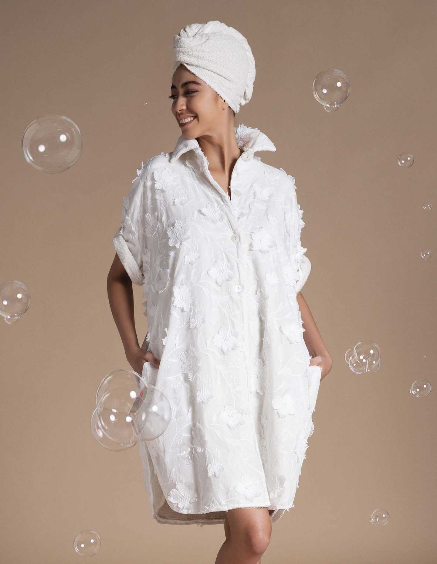 Халат Allover Luna di giorno (White)