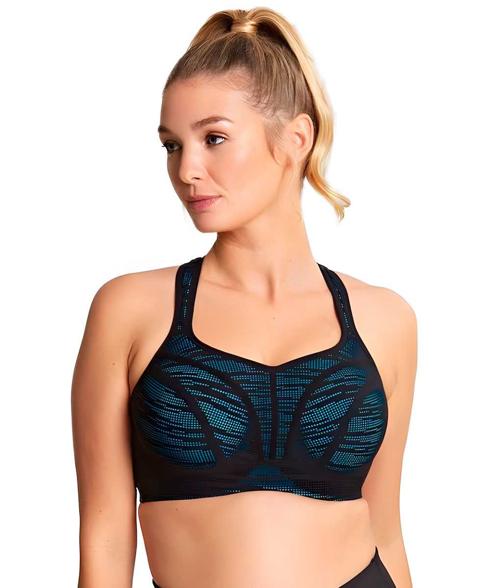 Спортивный бюстгальтер Panache Sports Bra (BLACK/AQUA)